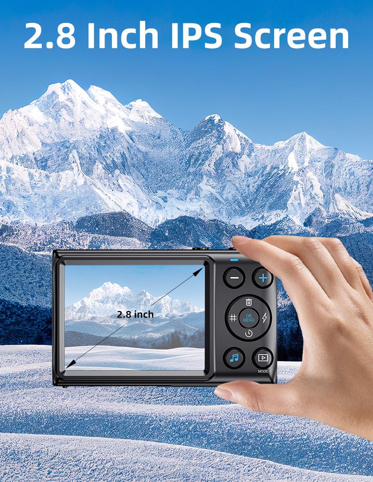 High Definition 4K 64MP 18X Zoom 2.8-inch IPS Screen Photography Digital Camera_voghion.com