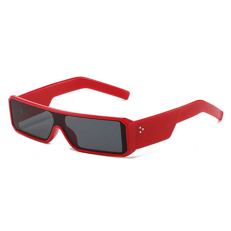 Lunettes de soleil à verres intégrés, petite monture rectangulaire, style rétro, style Street Shot, style années 2000, pour femmes_voghion.com