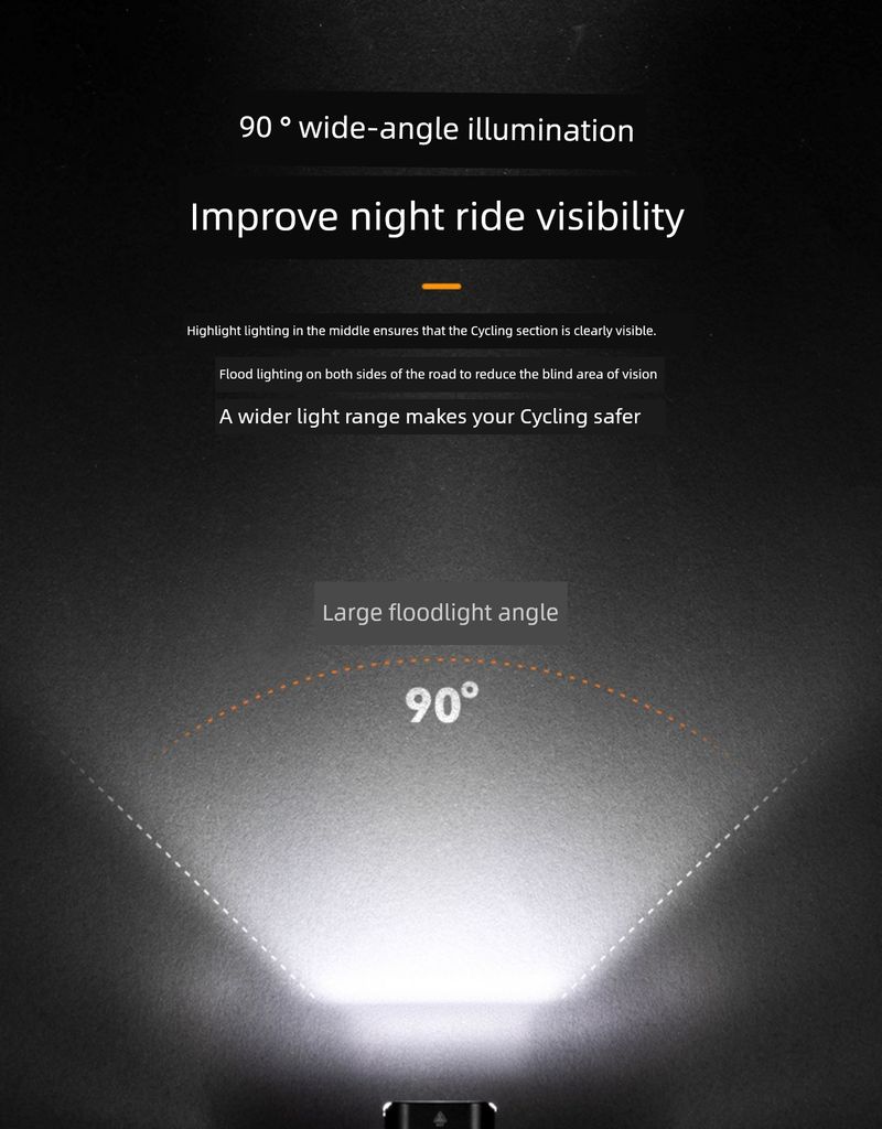 Lampe torche de vélo Rockbros Night Riding Power Torch_voghion.com