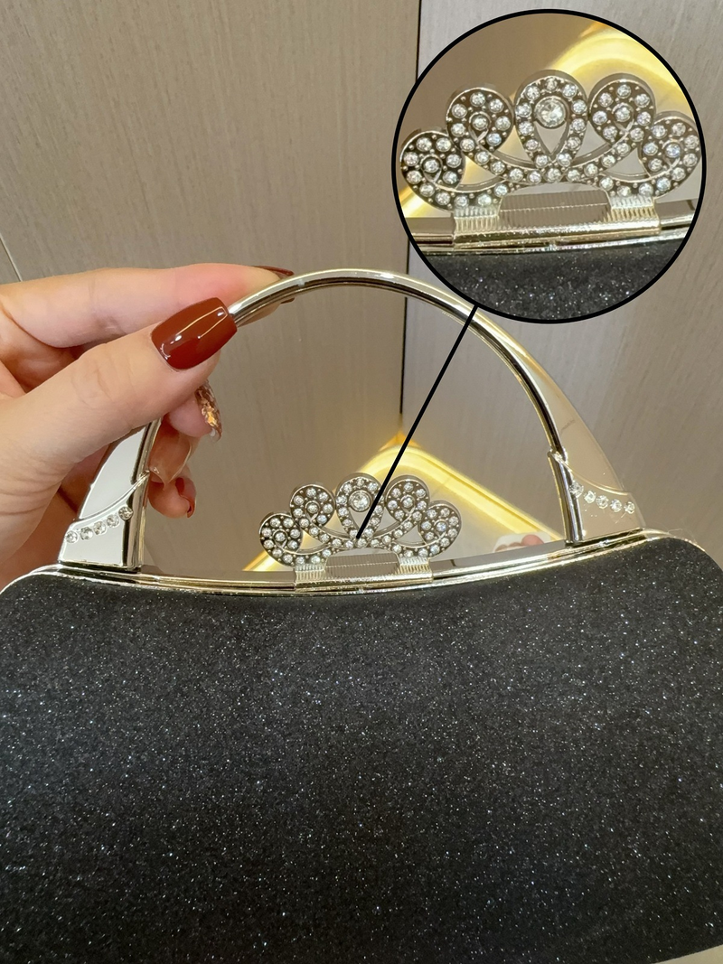 New Super Sparkling Handbag Wedding Bridesmaid Movie Team Celebrity Banquet Evening Bag_voghion.com