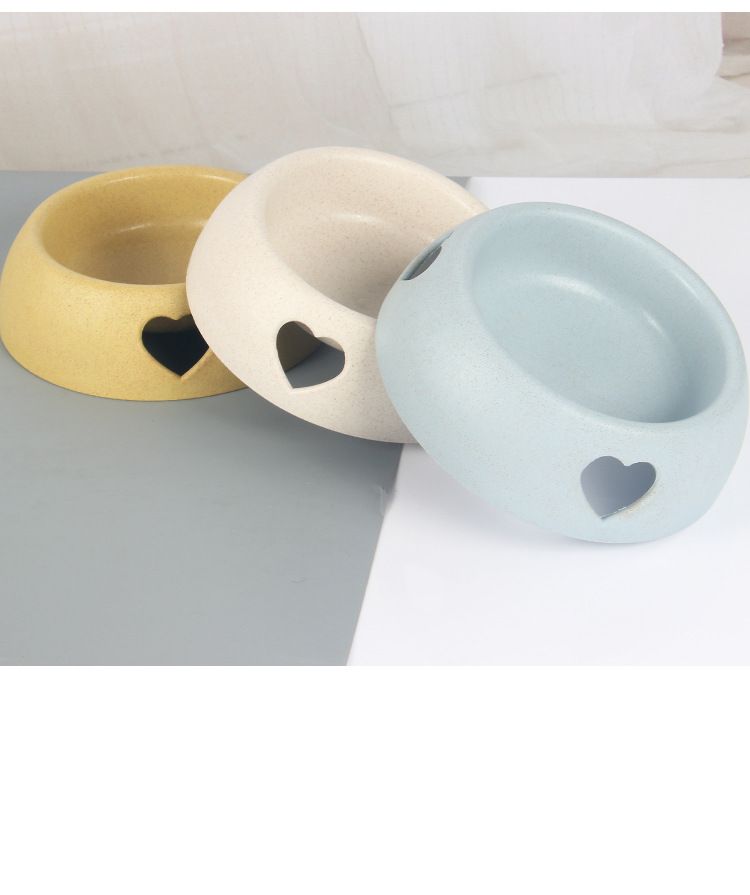 Benodigdheden Hond Rijst Plastic Liefde Enkele Huisdier Kattenvoerbak_voghion.com