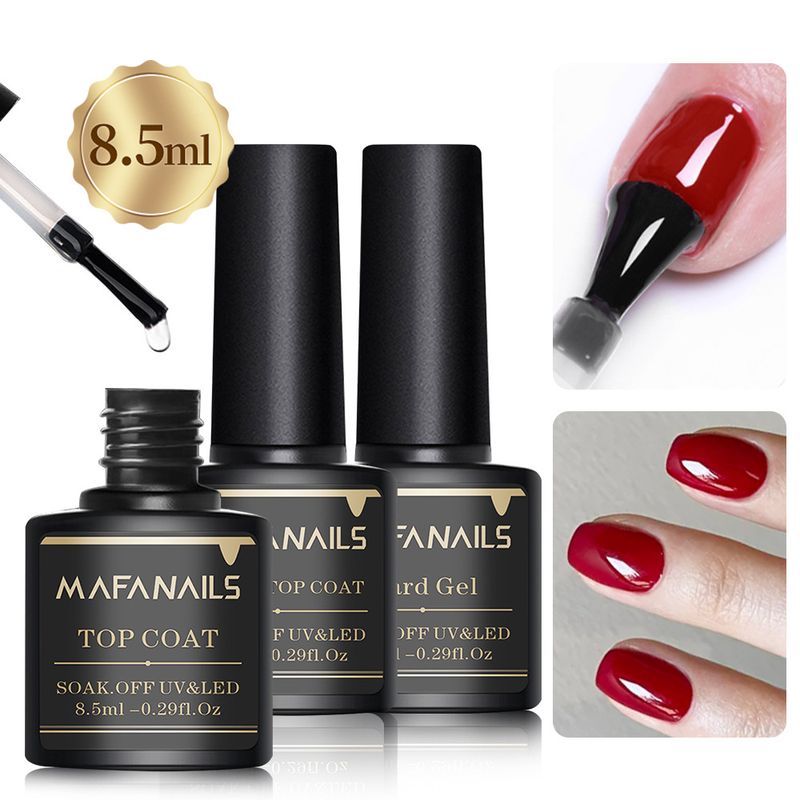 Schönheit & Gesundheit 7 Arten von Nail Art-Funktionskleber, Nagelstudio-Spezial-Basiskleber, Versiegelungsset, verstärkte, gehärtete, mattierte Versiegelungsschicht_voghion.com