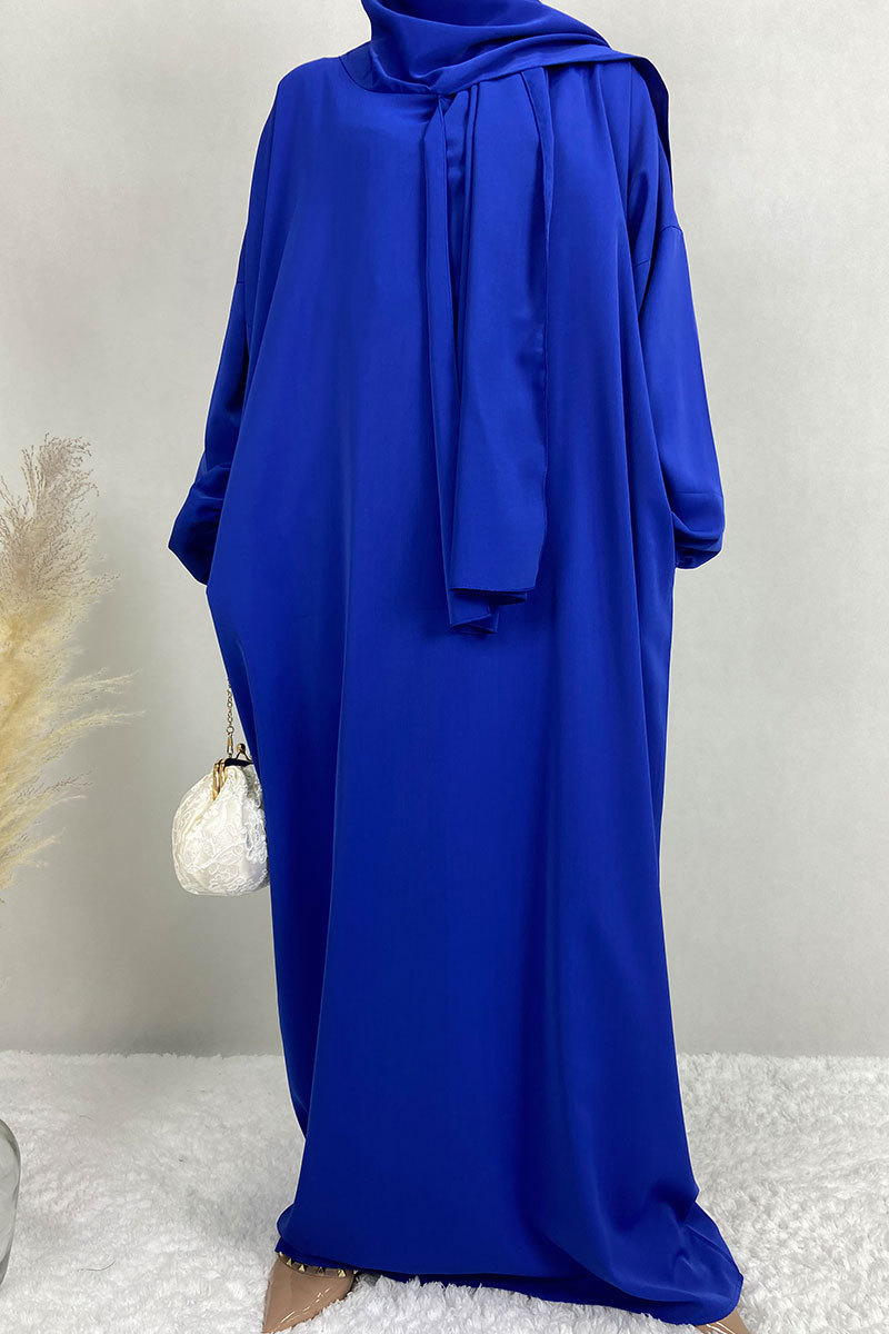 Malaysisches Damen-Kaftan-Kleid im Nahen Osten, Dubai, türkisch, mit Kapuze, langes Kleid_voghion.com