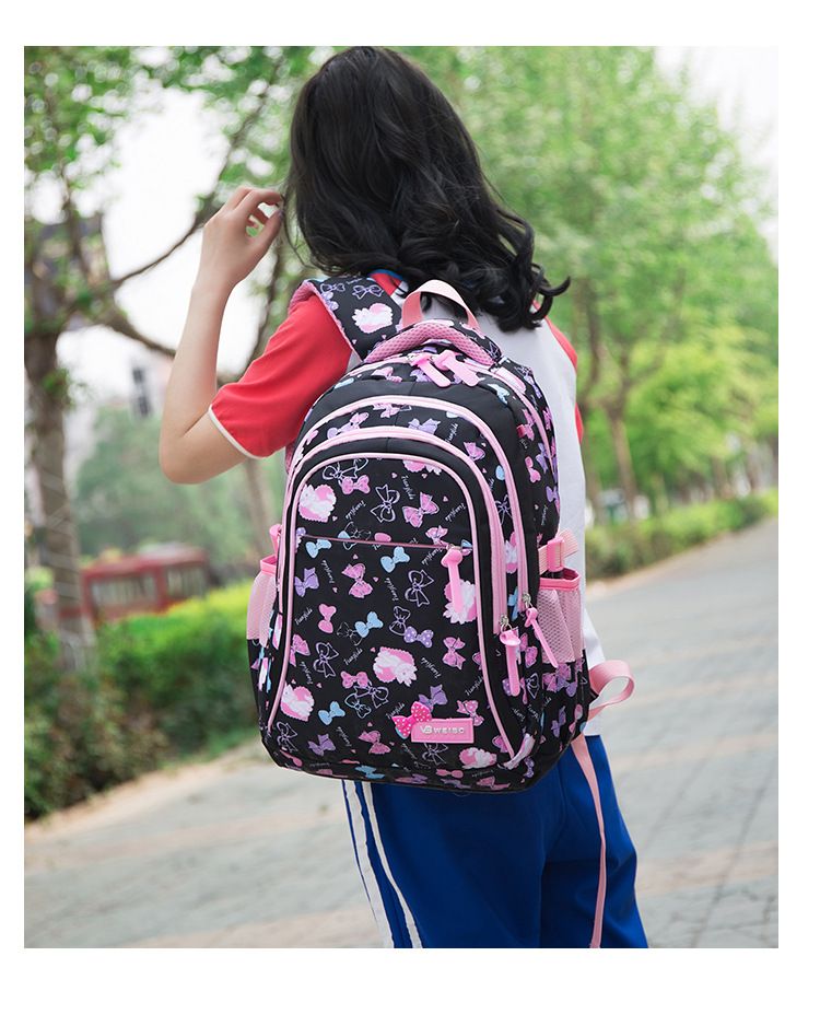 Dreiteiliges Set mit modisch bedrucktem Rucksack für Schüler, süßer Rucksack mit großem Fassungsvermögen_voghion.com