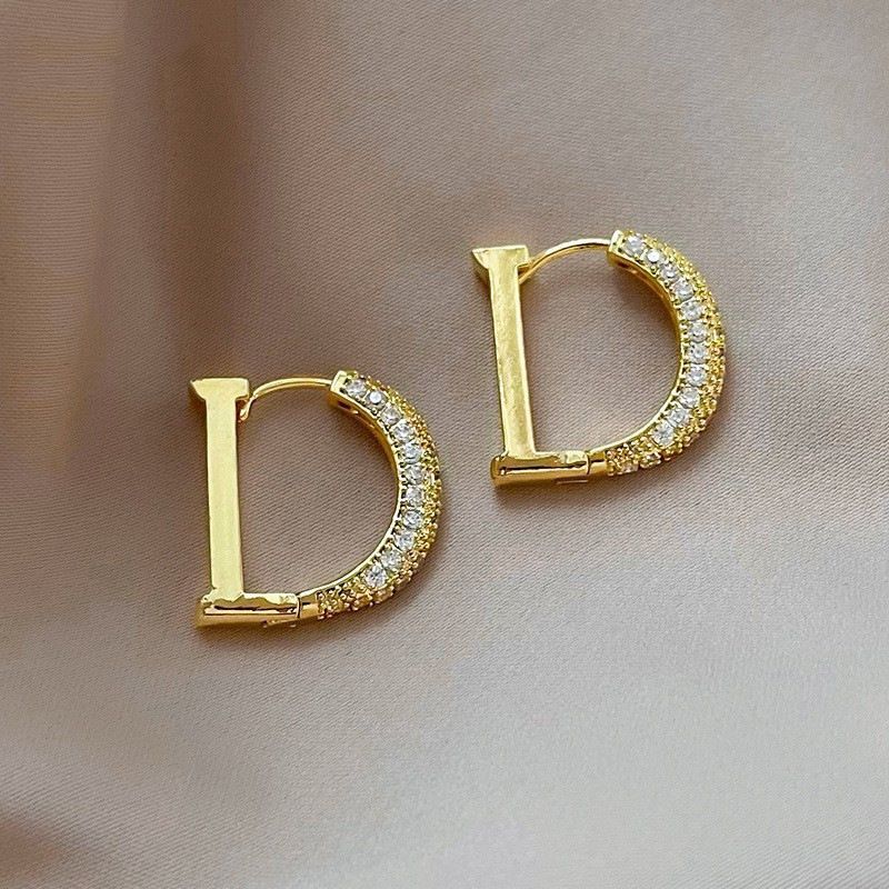 Accessori da donna Dia Set Semplice Temperamento Design Senso Trend Orecchini_voghion.com