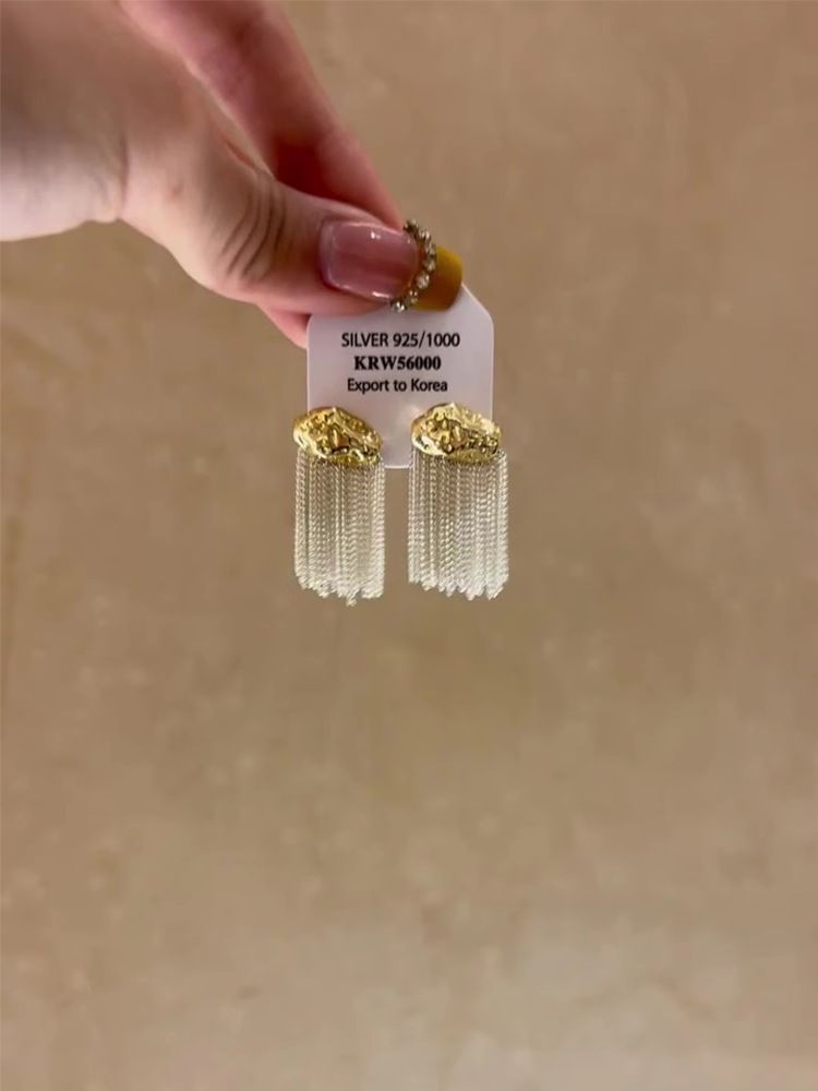 New Chinese Style Tassel Pendant Earrings Studs Niche Design Fashionable High-end Elegant Exquisite Light Luxury Ear_voghion.com