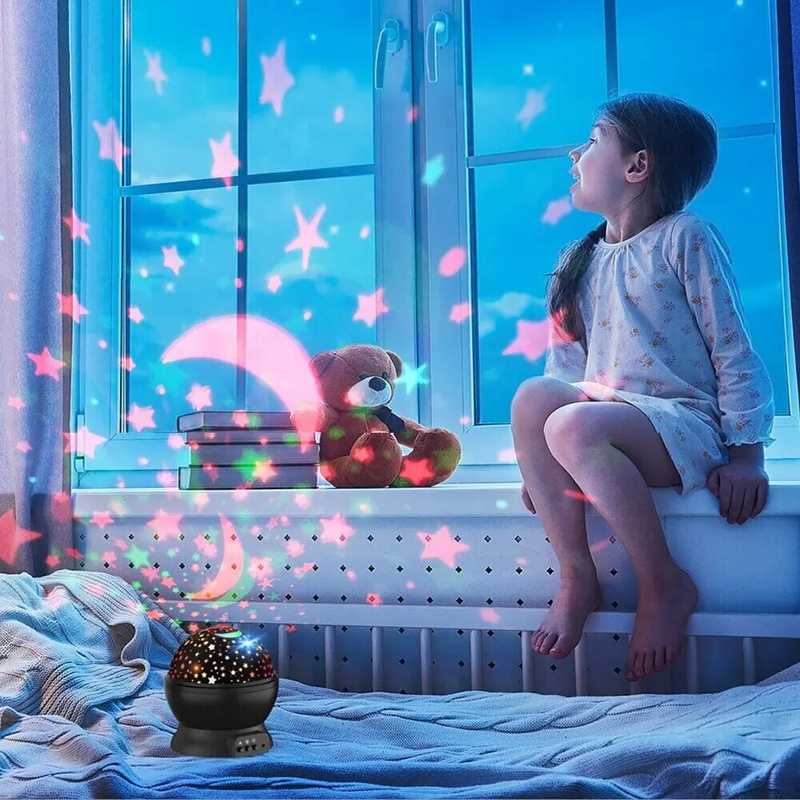 Sternenprojektor, Nachtlicht, rotierender Himmel, Mond, Galaxie, Lampen, Zuhause, Schlafzimmer, Dekoration, Sternenlicht, Weihnachtsbeleuchtung für_voghion.com