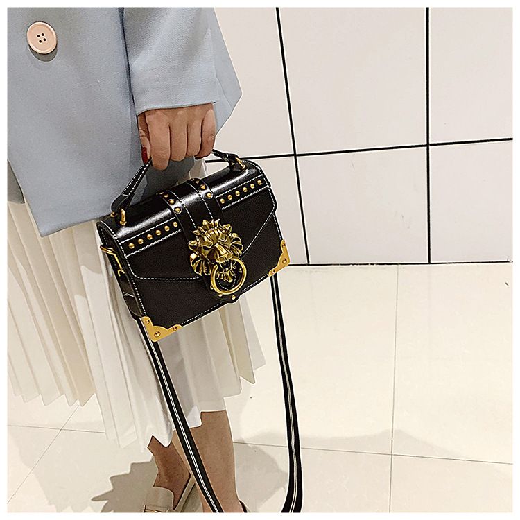 New European and American Retro Pu Handbag European and American Shoulder Crossbody Small Square Bag_voghion.com