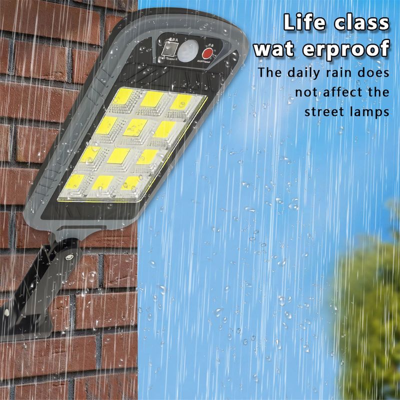 Zonne-energie buiten waterdichte binnenplaats inductie LED, COB straatverlichting hoog vermogen integratie met afstandsbediening_voghion.com