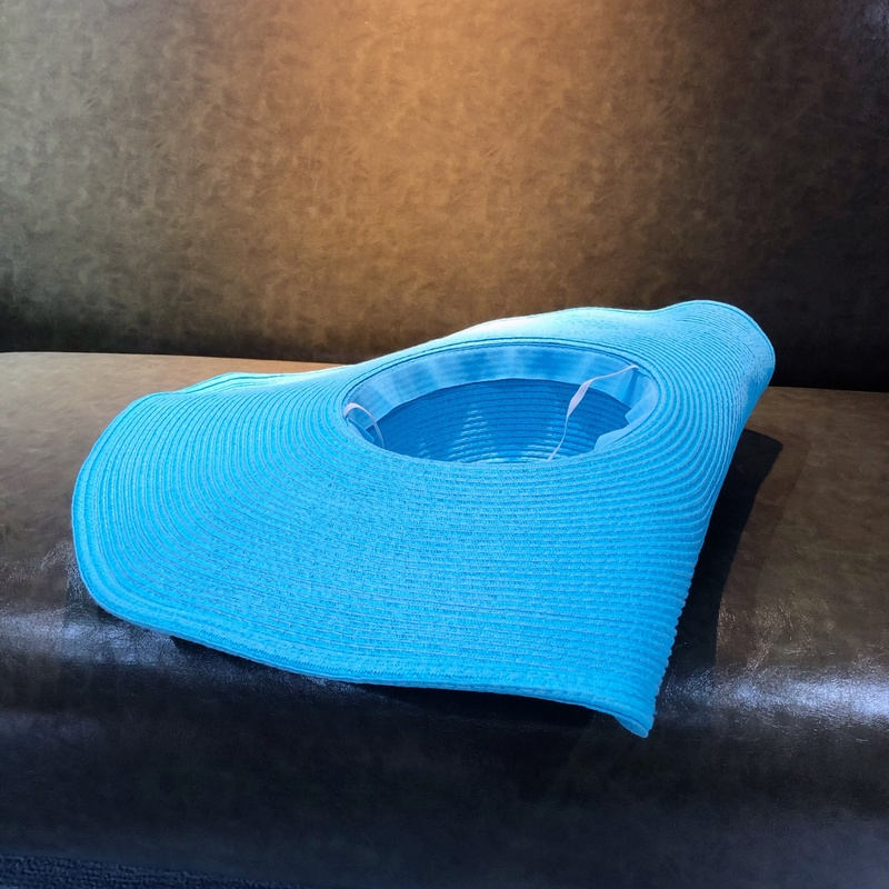 Cappello da spiaggia pieghevole oversize da donna, con tesa larga da 15 cm, estivo, da viaggio, in paglia, per donna, per vacanze all'aperto, arrotolabile, UPF50+_voghion.com