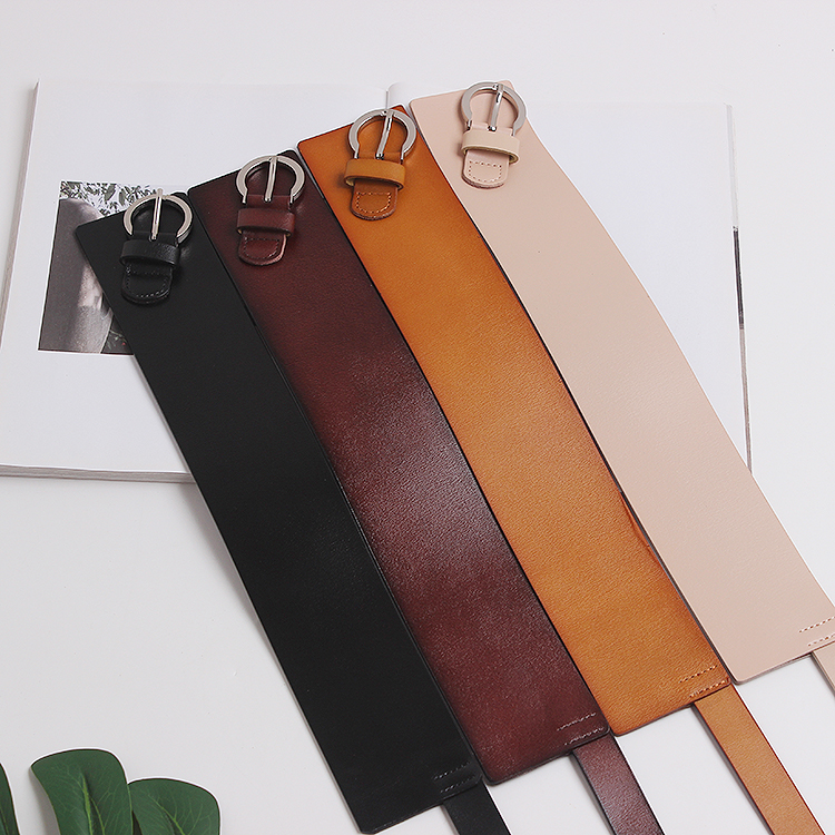 Ceinture de manteau pour femmes, large ceinture, accessoires décoratifs avec jupe et pull, ceinture de taille marron noir à la mode et polyvalente_voghion.com
