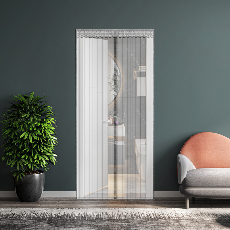 Curtains Gauze Door Summer Anti Mosquito Flying Insect Door Curtain Magnetic Mesh Kitchen Living Room Bedroom_voghion.com