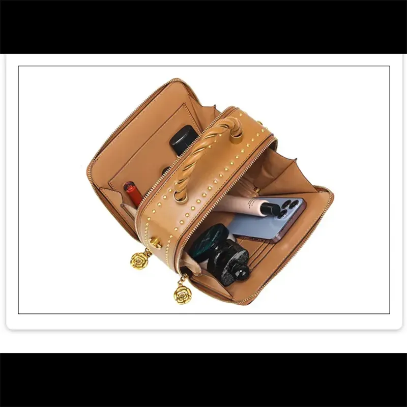 COCIO Designer New Letter Printed Mini Shoulder Simple And Versatile Vintage Handbag Casual Classic Messenger Bag_voghion.com