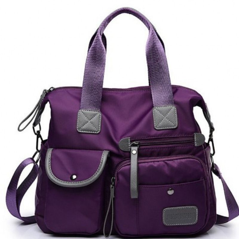 Borsa da viaggio a tracolla grande in nylon per mamma da donna, nuova moda 2024_voghion.com