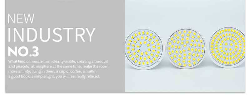 3Pcs/Lot GU10 MR16 LED E27 E14 LED Lamp Spotlight Bulb AC 220V 240V 48 60 80 LEDs Bombillas Ampoule Lamparas LED Bulb Indoor_voghion.com