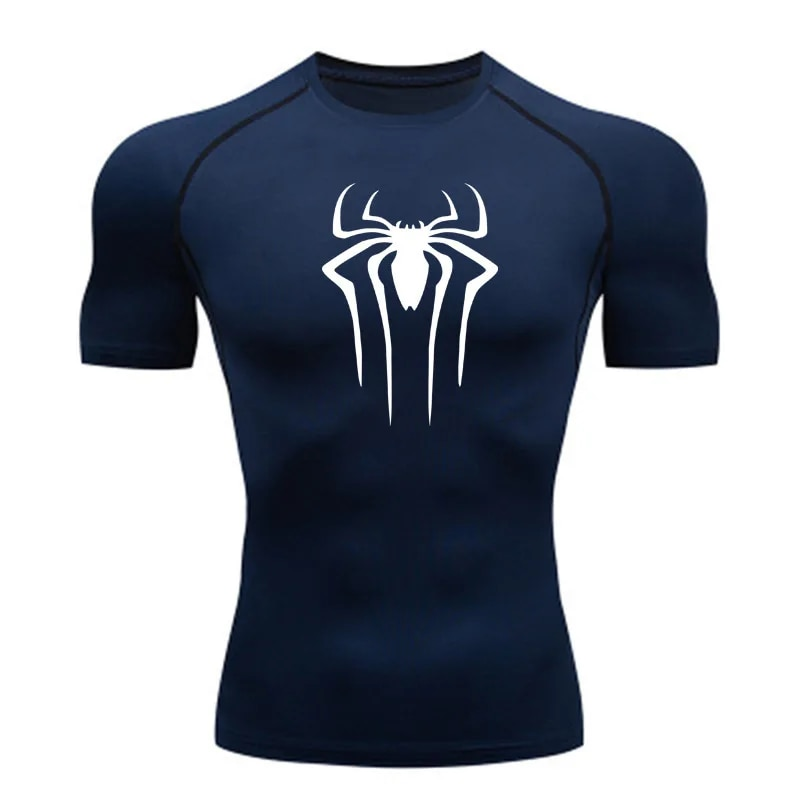 New Compression Shirt Fiess Gym Super Hero Sport Running Rashgard Tops Tee Quick Dry Short Sleeve T-Shirt For Men_voghion.com