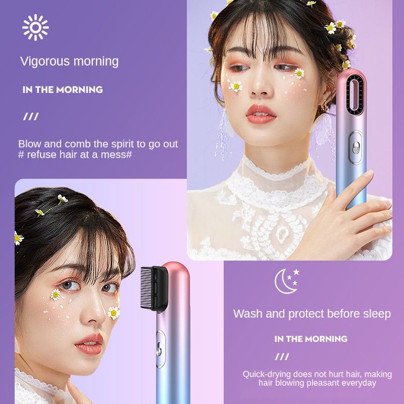 2022 Designer Brush 3 In 1 Hot Air'S T4 Volumizer Magnetic Hair Dryer_voghion.com