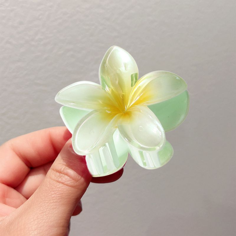Haarklammer in Blumenform, Farbverlauf, Blumen-Haarspange, Haarspange für den Hinterkopf, leichtes Haar-Accessoire_voghion.com
