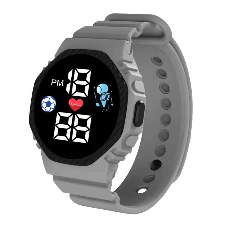 Xinweiqing électronique lumineux vie carré LED Football hommes femmes enfants sport montre numérique pour étudiant_voghion.com