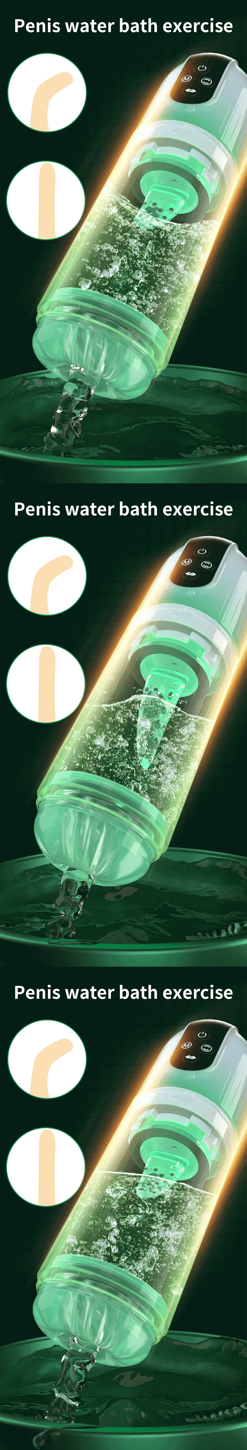 Masturbator, automatische männliche Tasse, rotierende Saugwat SPA, echte Muschi-Masturbationspumpe_voghion.com