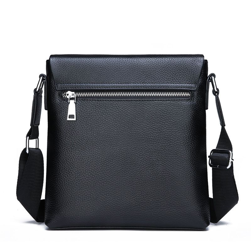 Borsa a tracolla da uomo in vera pelle bovina, stile business casual, 2019, con tracolla singola_voghion.com