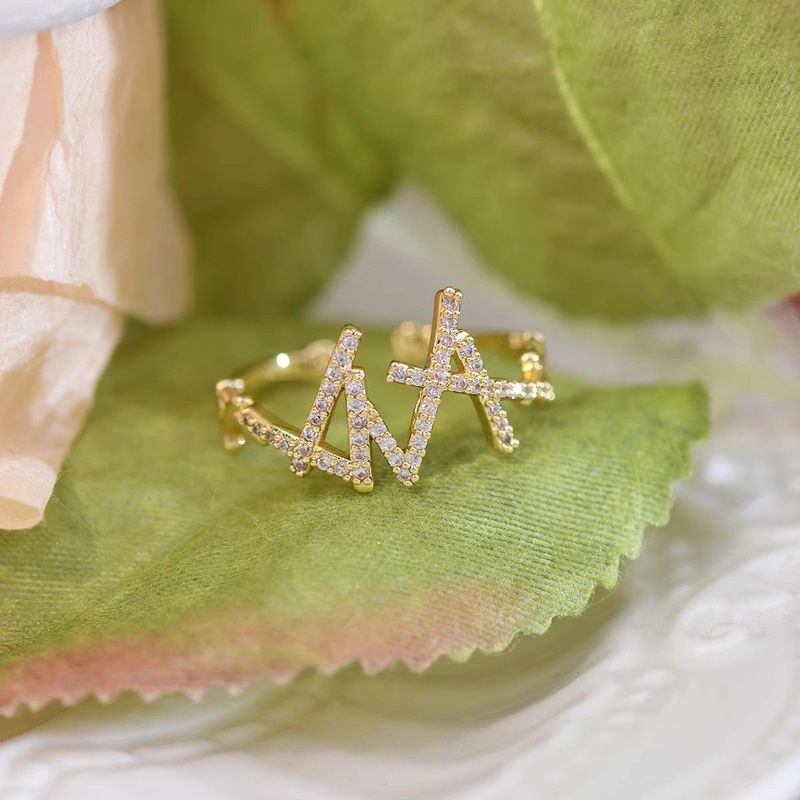 Avautuva ketju, pyöreä hopeinen, puhdas zirkoni, naisten lokerokuvio, etusormi, muodikas ja hieno kerrostettu kuvio, sormi,_voghion.com