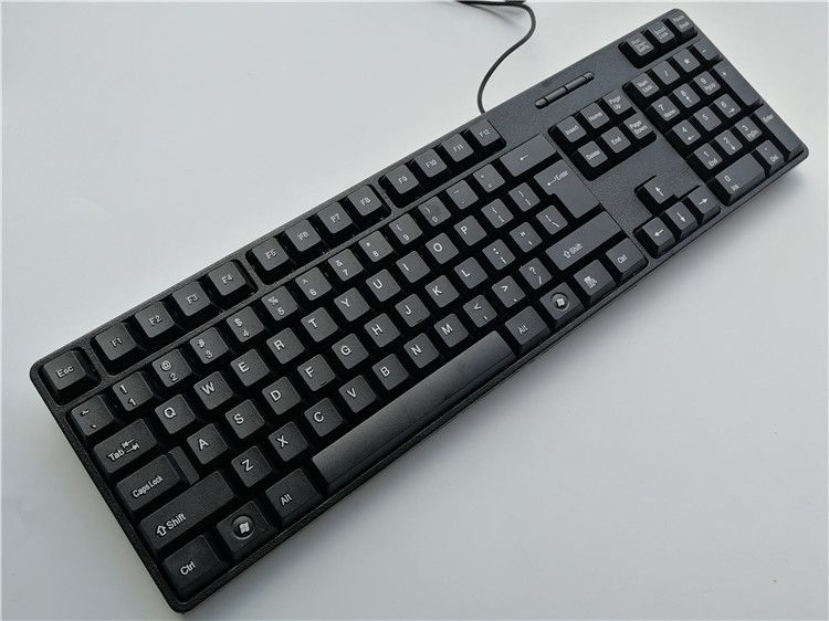 Spanish French Russian Arabic Letter Keycaps Gaming Keyboard USB Wired 104 Keys For Computer_voghion.com