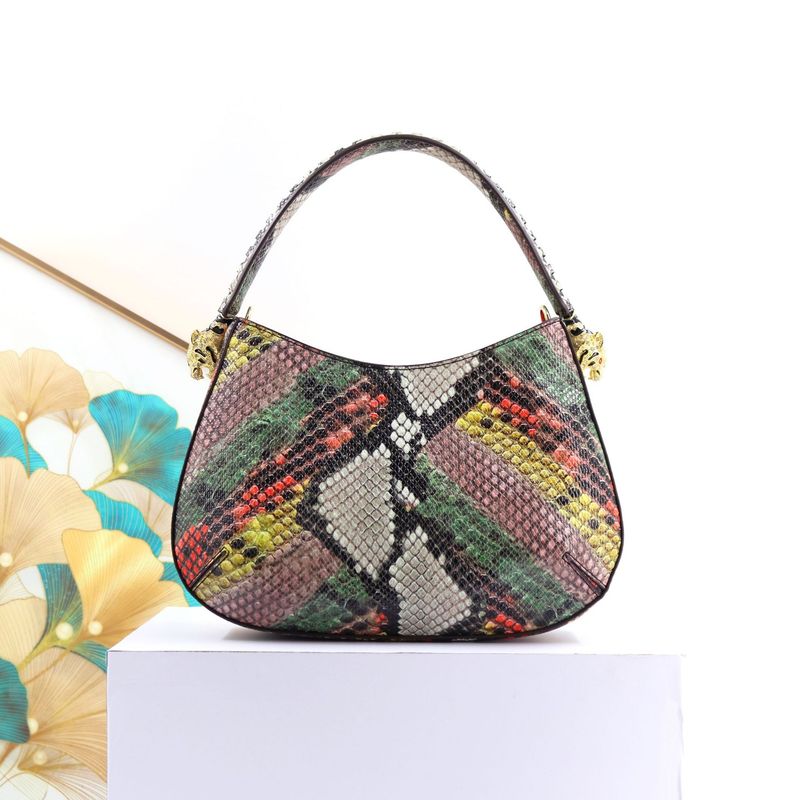 Women's Designer Handbag With Tiger Print Hardware, PU Leather Crossbody Shoulder Bag For Daily Use, Medium Size With Zipper Closure Multiple Pockets_voghion.com