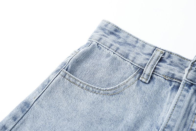 Women's Clothing High Waist Petite Side Slit Denim Skirt Women's Summer 2021 New Slim Mid Length Hip Wrapped A Line Skirt Trend_voghion.com
