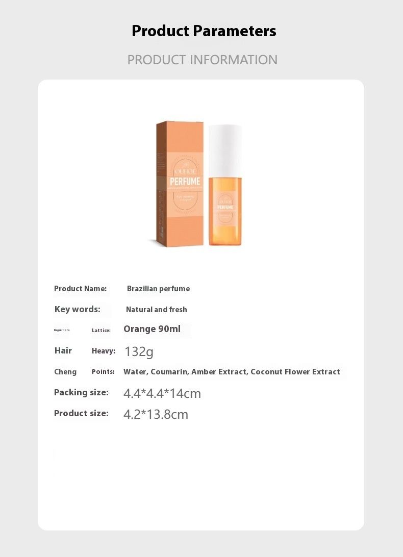 OUHOE Brasilianisches Parfüm für Damen, Date Fresh, natürlich, langanhaltend, nicht scharf, blumiges Parfüm, Körperspray_voghion.com