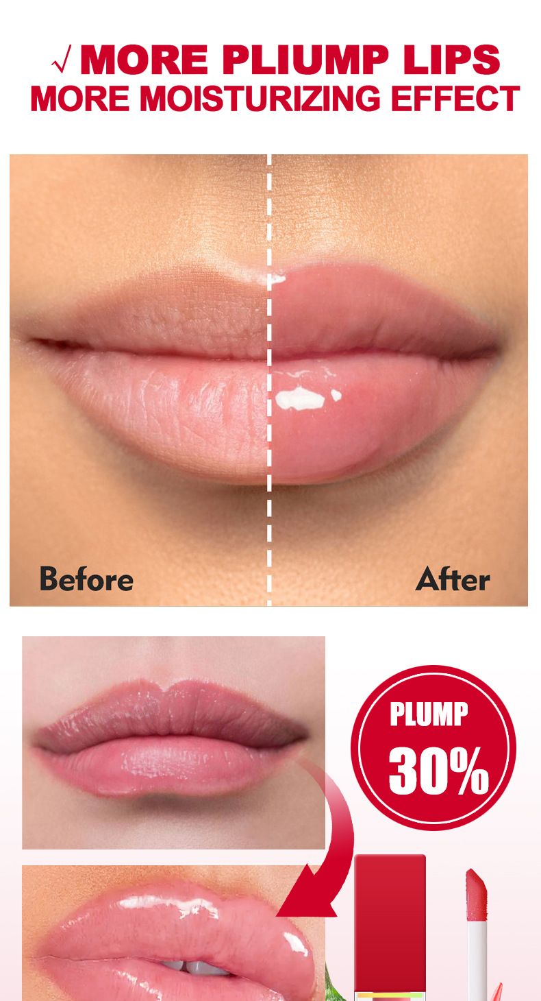 Lip Gloss Sweet Kiss Lip Plumper Waterproof, Moisturizing And Easy To Color Lip Plumper_voghion.com
