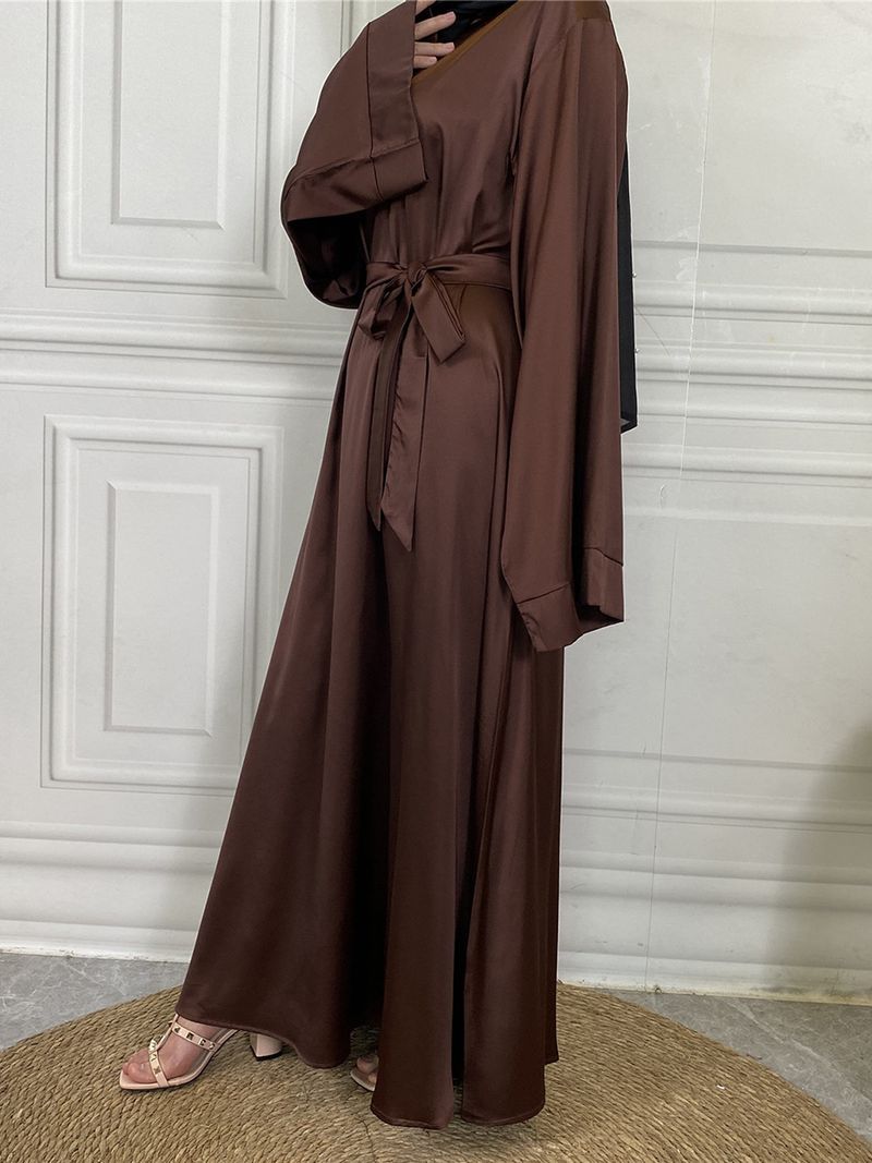 Yeni Müslüman Türk Abayas Jalabiyat Kadın Ramazan Kıyafetleri Fas Kaftan Parti Uzun Elbise Arap Kaftan Saten Kadın Elbisesi_voghion.com
