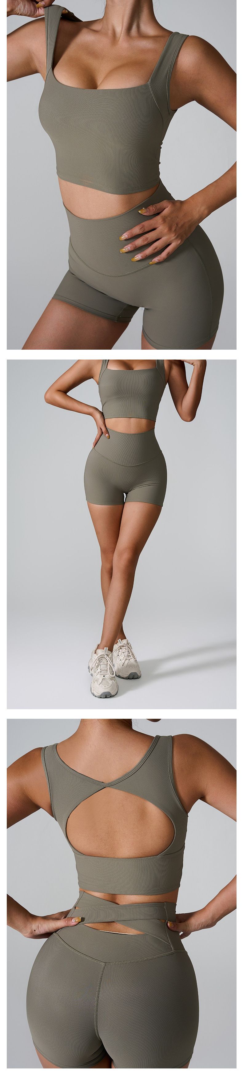 2024 Quick-Dry Fitness Tank Top For Women With Integrated Fixed Cups And Back Cutout Shockproof Yoga Wear_voghion.com