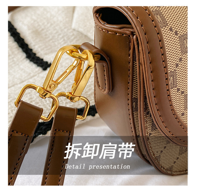 Bolso de mujer 2023 nuevo bolso de sillín bolso de hombro de marea bolso pequeño bolso cruzado de mujer_voghion.com