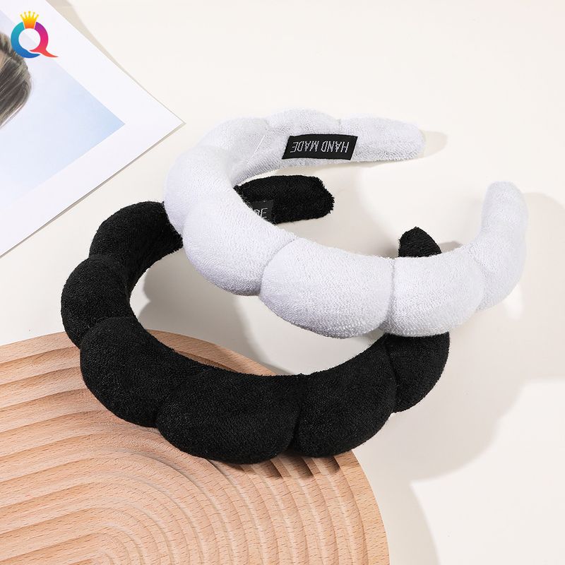 Fascia per capelli da spa - Fascia per capelli in spugna con morbida schiuma per chioma alta, trucco e cura della pelle_voghion.com