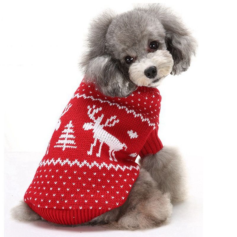 Weihnachten Halloween Teddy Hundekleidung Herbst Winter Haustier Pullover_voghion.com