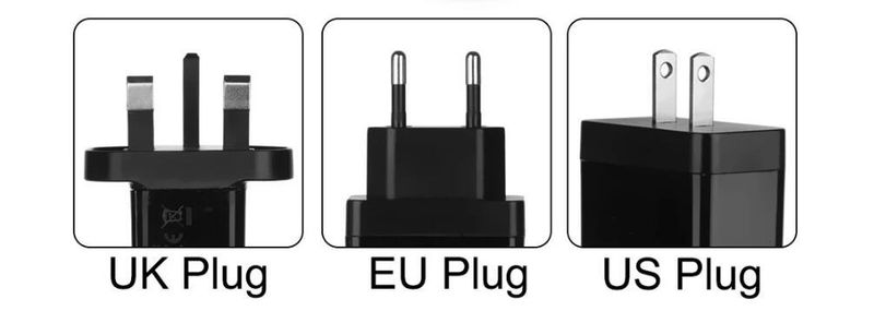 Farbiger 4USB-Handy-3A-Tablet-Reiseladekopf, Ladegerät nach amerikanischem und europäischem Standard_voghion.com