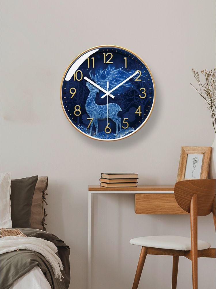 Yipula 7109 Horloge murale à quartz simple et créative pour salon, maison, restaurant, personnalité moderne_voghion.com