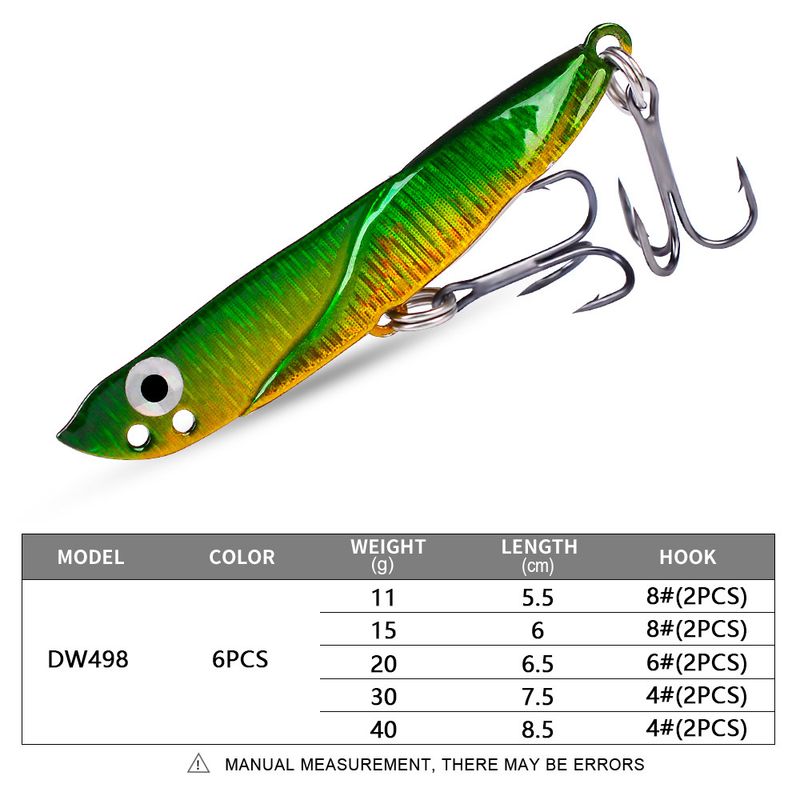 Qualche volta nuova lama VIB esca da lancio lunga in metallo affondante attrezzatura da pesca forniture_voghion.com