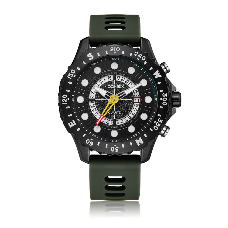 Rubber Strap Hot-Selling Quartz Watch For Men With Luminous Sports Features_voghion.com