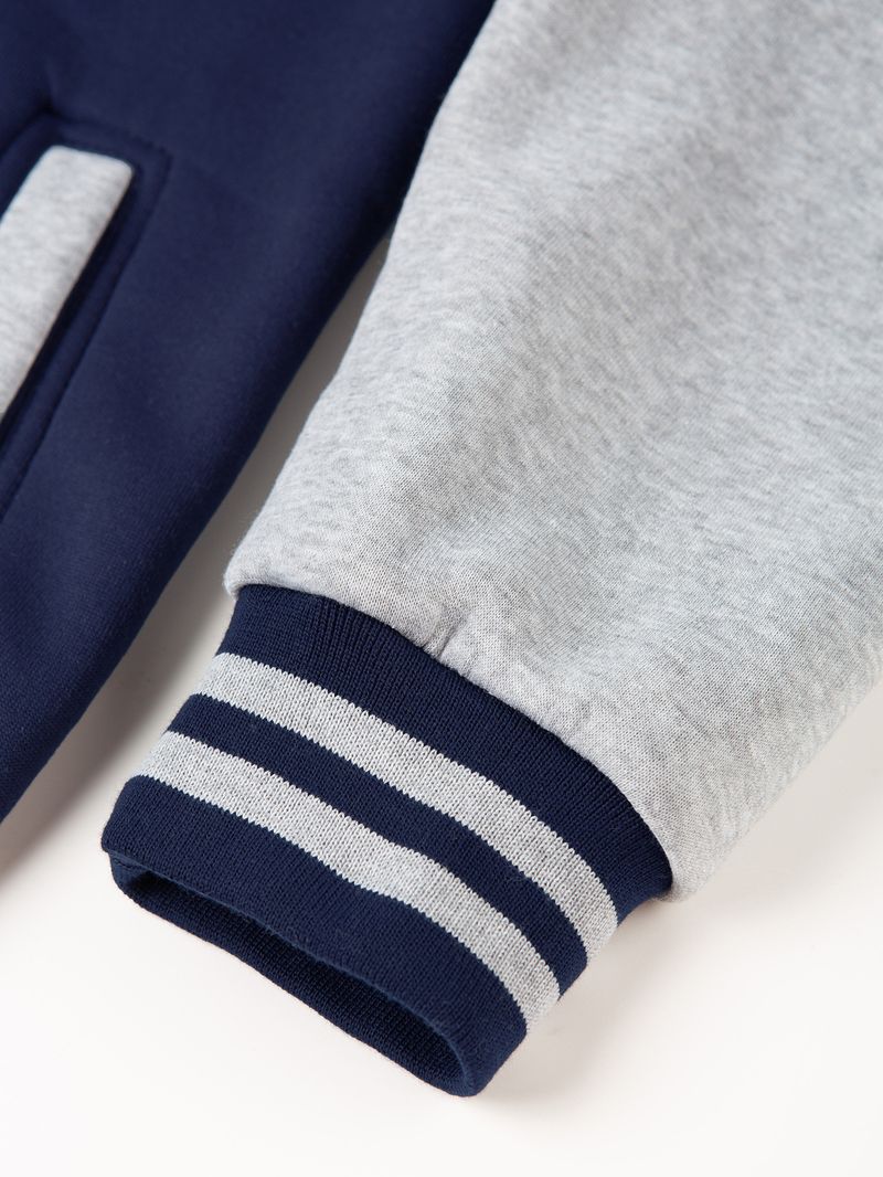 Men's Fleece-Lined Baseball Jacket - Winter Zip-Up Hoodie With Button Front, Unisex Oversized Streetwear Coat (S-XXL)_voghion.com