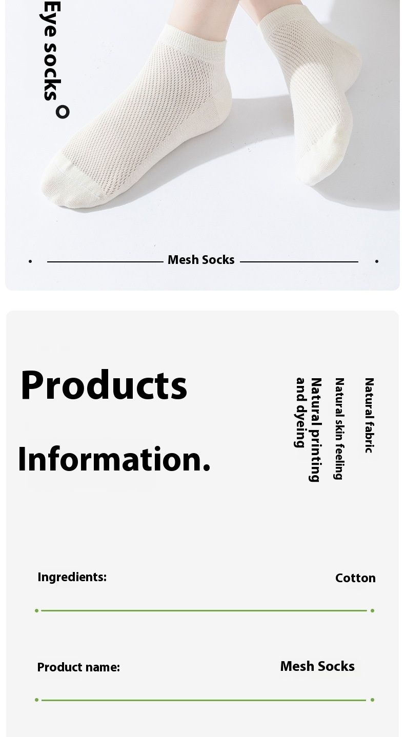 Cotton boat socks women summer thin section mesh breathable mid-calf socks socks women cotton short socks ladies
Sports socks_voghion.com