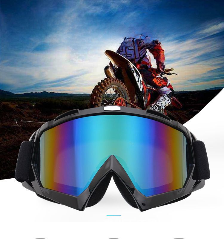 Cycling Eyewear Motorcycle Goggles Outdoor Motorcycle Goggles Cross-country Goggles Helmet Glasses Single-layer Ski Goggles Riding Glasses_voghion.com