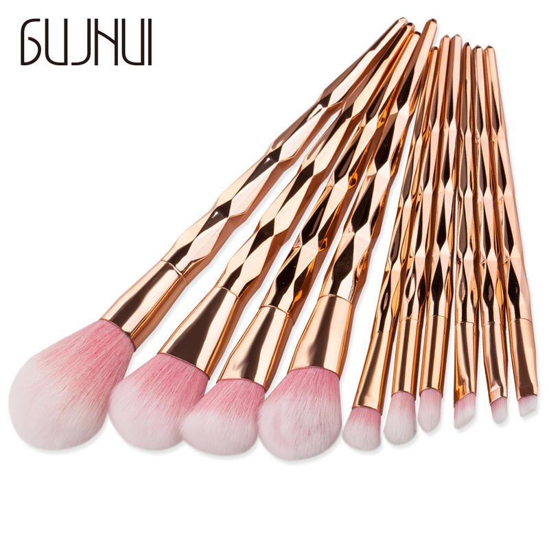 10 Stück Make-up-Pinsel, sechs Seiten, Grundierungspinsel-Set, Beauty-Tools, Make-up GUJHUI Yuncai_voghion.com