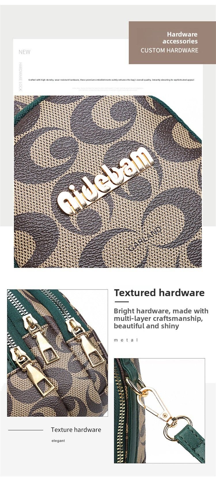 Three-layer Mobile Phone Small Bag, Women's Bag, Messenger Bag, Versatile Soft Leather Bag, Shoulder Bag, Handbag._voghion.com