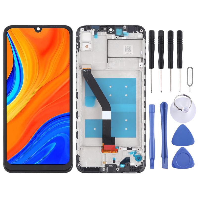 Écran LCD OEM pour Huawei Y6s, numériseur complet avec cadre (2019) (noir)_voghion.com