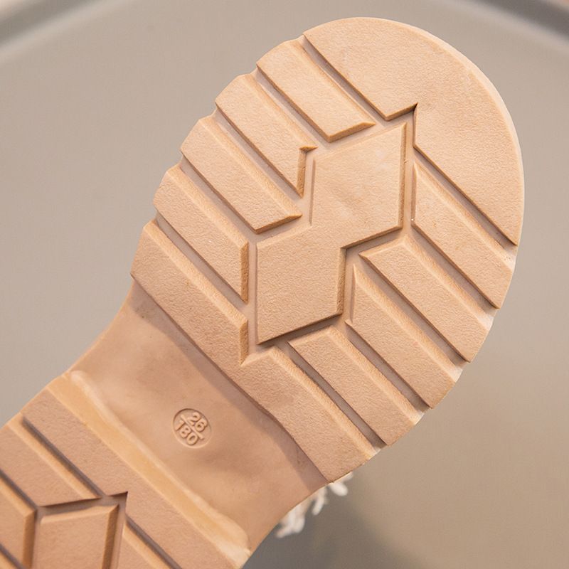 Mädchenschuhe, Lederkinderblume, 2024 Herbst und Winter neue Single Princess-Mittelsohlenstiefel, Martin-Stiefel_voghion.com