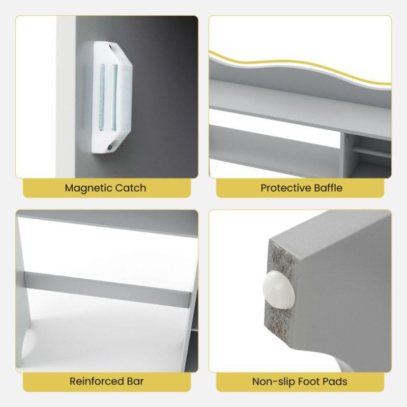 Cabinet Toilet Holder With Over The Storage Toilet Paper_voghion.com