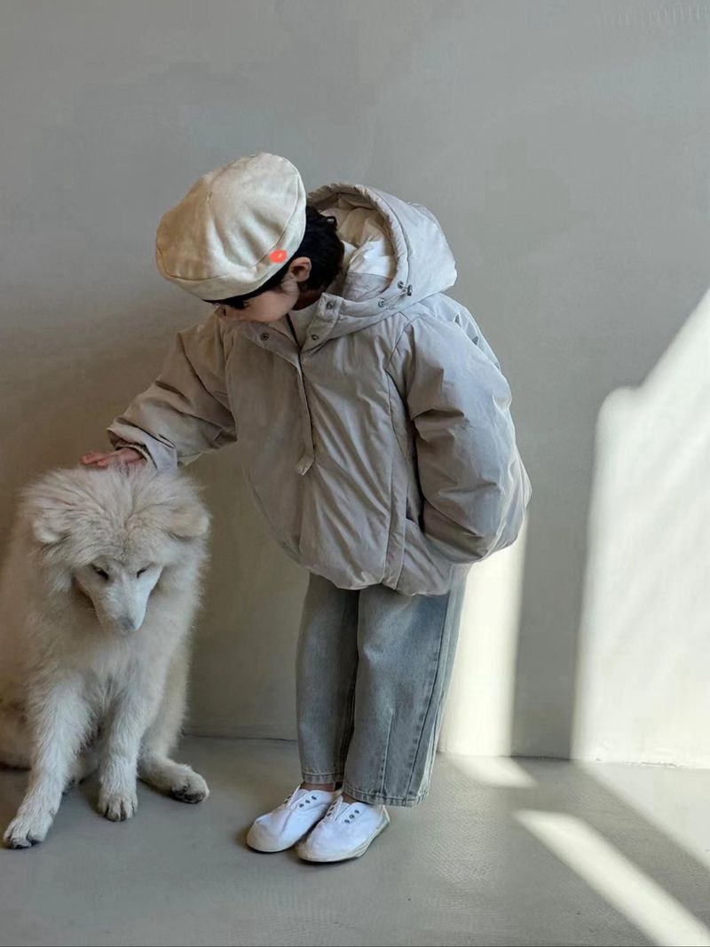 2025 Winter Neue Gepolsterte Pullover Unten Baumwolle Jacke Mit Kapuze Beiläufige Lose Dünne Dicke Warme Langarm Jacke_voghion.com