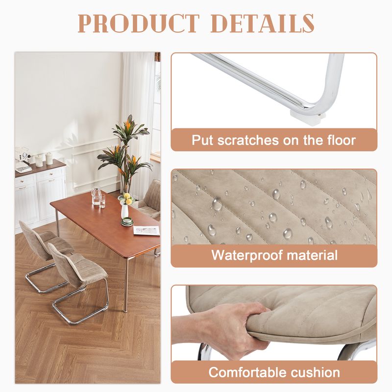 2er Set Kunstleder Esszimmerstühle, Pflegeleicht_voghion.com